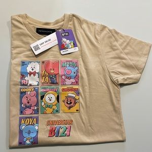 BT21 x Penshoppe Medium sized Relaxed fit Shirt in tan color